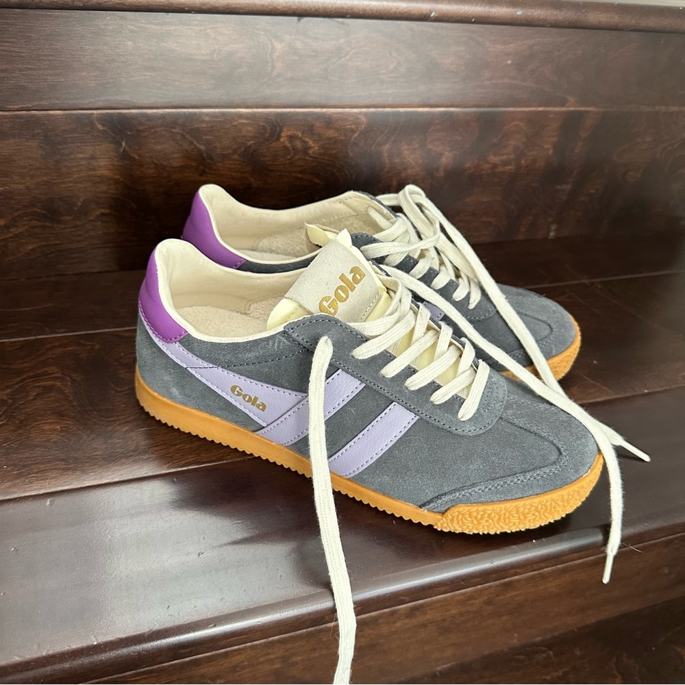 Gola Charcoal and Lavender Trainers - Picture 3 of 9